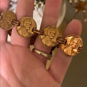 Copper penny bracelet